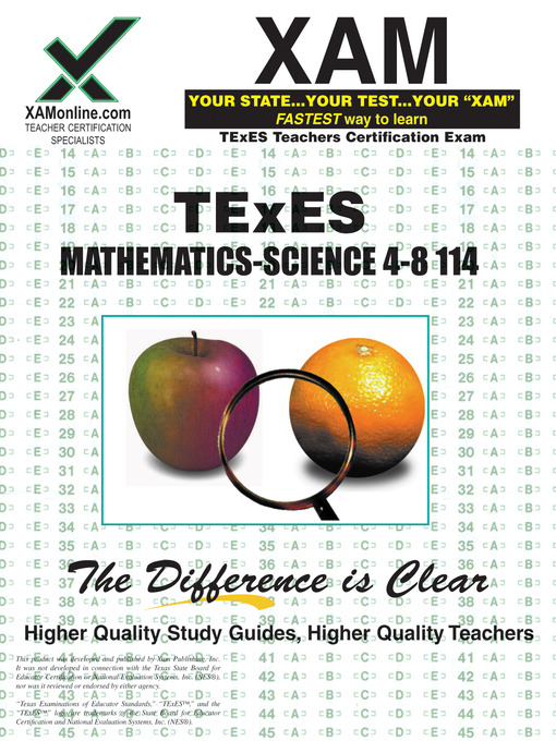 Cover image for TExES Mathematics-Science 4-8 114